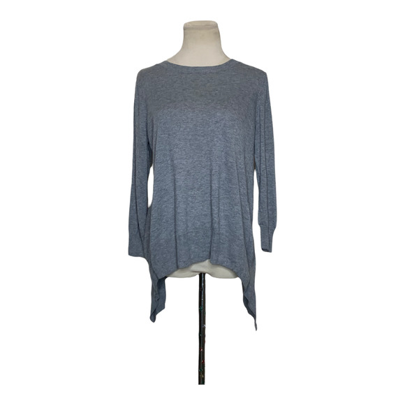 Kersh crew neck long sleeves asymmetrical sweater size large - Picture 4 of 8